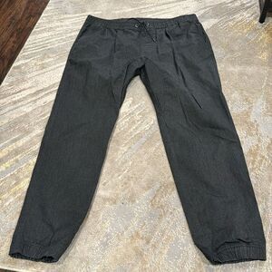 Silver Lake Twill Jogger Pants Men's Pull On‎ Grey Mid Rise Size XLarge